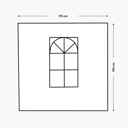 Biltema - Teltvegg 175 x 195 cm