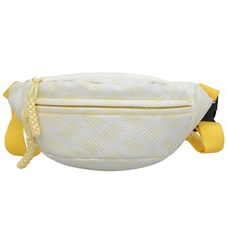 Midjeveske for kvinner Vanntett Sling Crossbody-veske for reiser og sykling Gul Yellow