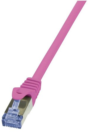 LogiLink -Patch Cable Cat.6A 10G S/FTP PIMF PrimeLine pink 2m