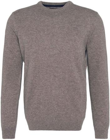 Barbour - Essential Lambwool Crew villapaita - Dark Stone