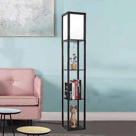 Ganeed Led Hylla Golvlampa Trädekor Stående Belysning Sängbord Natt Mjukt Ljus För Sovrum Livi