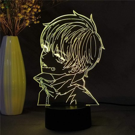 Anime Jujutsu Kaisen Inumaki Toge Figur 3D LED Nattlampe Manga Figur Skrivebordslampe Soveromsdekorasjon Bordlampe Hjemmedekor Nattlys