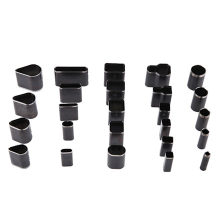 25 stk Multi Shape Lær Hullstans Verktøysett Håndlaget DIY Håndverk Lær Puncher