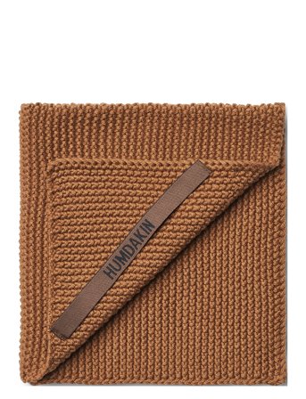 Humdakin Knitted Dishcloth - Brown - 28X 28CM