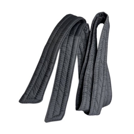 Polstret dunjakke for kvinner med belte, kåpe, midjebelte, elegant damebelte, 180 cm lengde, belte-knyting}