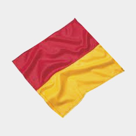 Mezinárodní signální vlajka Varovná vlajka, 45 x 30 cm