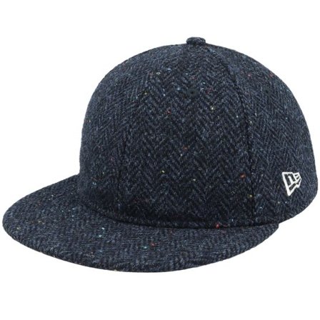New Era - Blå snapback Keps - Tweed 9FIFTY Rc Navy Strapback @ Hatstore