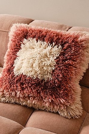 Jotex - Kussenhoes Van Wol 50x50 Cm Rosa/rood/natuurlijk Wit rosa/rood/natuurlijk wit - ORION - Koop Sierkussens & hoezen bij Jotex