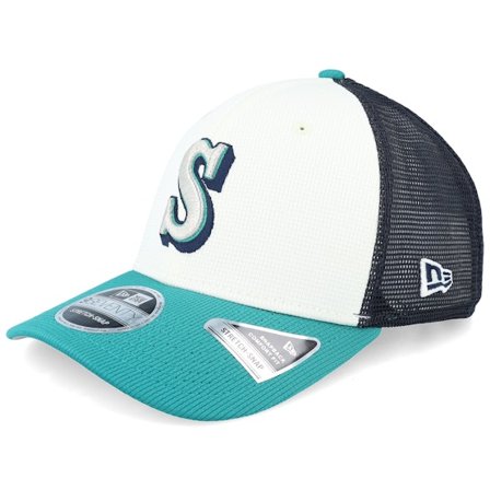 New Era - MLB Weiss Trucker Cap - Seattle Mariners MLB Batting Practice 9SEVENTY White/Teal/Black Trucker @ Hatstore