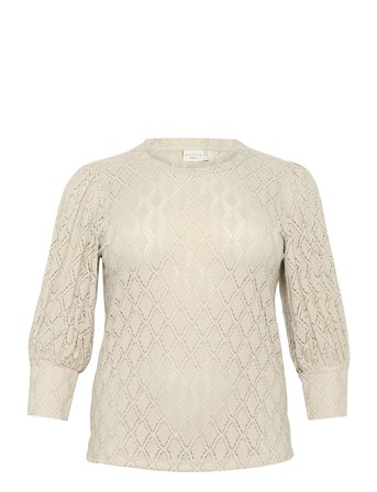 Kctia Lace Blouse Kaffe Curve Beige