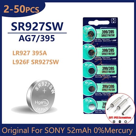 Original til Sony SR927SW AG7 395 LR927 395AL926F SR927SW Lithium Batterier Knap Batteri til Ur Legetøj Kontrol Regnemaskine Legetøj