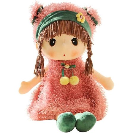 Söt Halmhatt Prinsessa Fir Dock Plysch Leksak Barn Dock Sov Kudde Dock Flickpresent Rosa/60cm