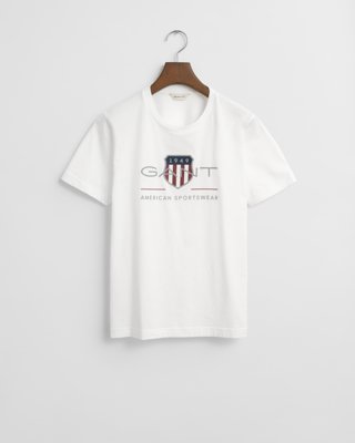GANT - Teens archive shield t-skjorte white