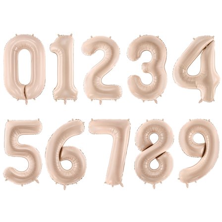 Sifferballong Mörkbeige