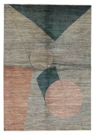 Anudada A Mano Battuta Alfombra 170X244 De Lana Amarillo Oscuro/Marrón
