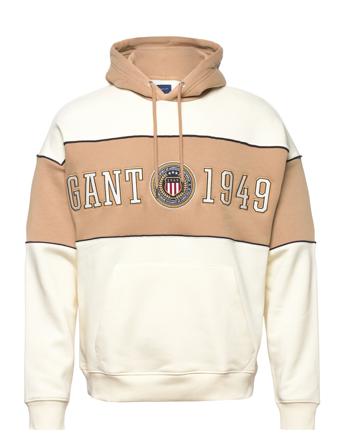 D1. Crest Shield Block Hoodie Huppari Monivärinen/Kuvioitu GANT