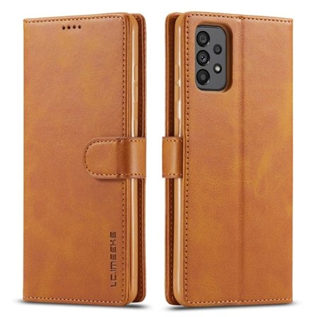 LC.IMEEKE Samsung Galaxy A73 flip etui - Brun