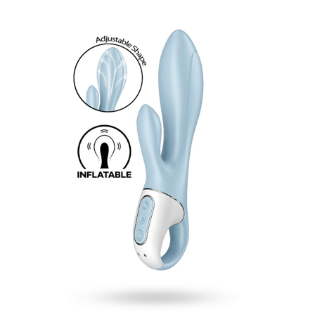 Satisfyer Air Pump Bunny 1 Blue - Vuxen.se - Vibrator