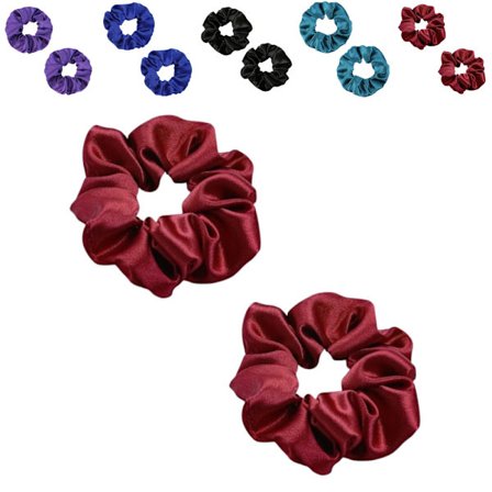 Hiuslenkki - Scrunchie - Satiini - 9cm - Tuplapakkaus - Useita värivaihtoehtoja
