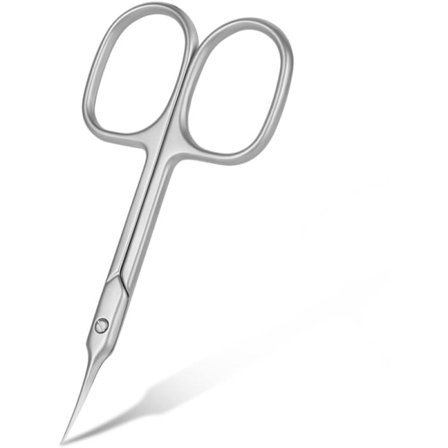 Rostfria, böjda nagelbandssaxar och nagelsaxar för manikyr och pedikyr, ögonbryn och ögonfransar - Professionellt groomingverktyg