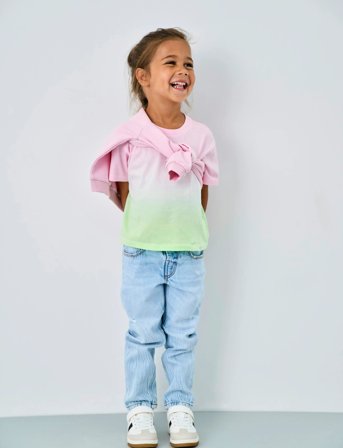 Kids Only Kmgvalentine Straight Jeans Dnm Noos - Blue - 110