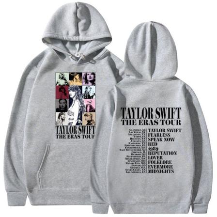 Vuxen Pullover Hoodies För Taylor The Era Tour Sweatshirt Casual grey 3XL