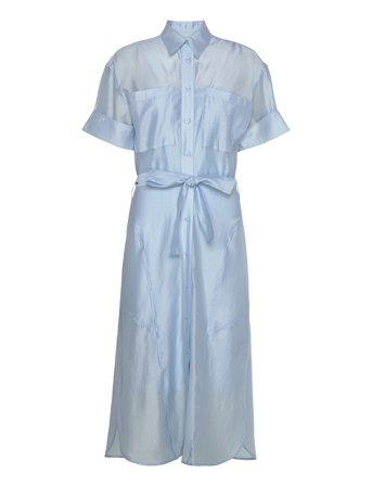 Calvin Klein | Tencel Voile Shirt Dress | 36