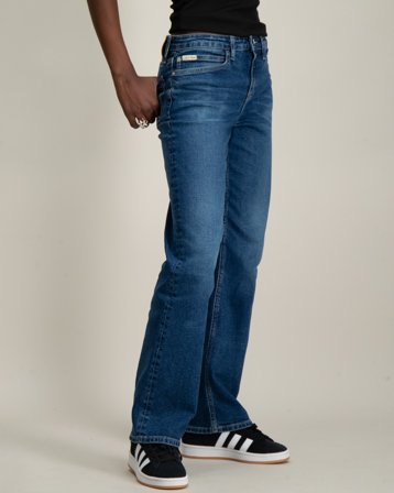 Calvin Klein HR WIDE LEG DARK BLUE CF DENIM Blå Jeans Jente - Kids Brand Store