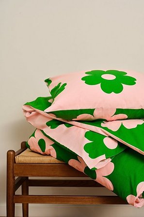 Jotex - Dekbedovertrek Groen/roze Groen/roze - WERNER - Koop Dekbedovertrek bij Jotex