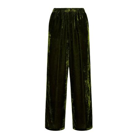 Pomandère, Straight Trousers Groen, Dames, Maat:S