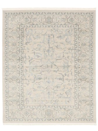 Vintage Floral Grand Ziegler Manhattan Tapis - Beige/Bleu Clair 240X300 Dans Un Style Classique