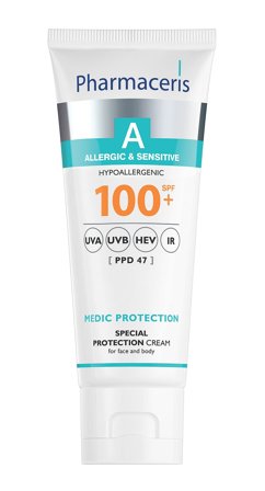 Pharmaceris Medic protection Speciel beskyttende creme SPF 100 + Til ansigt og krop 75 ml, Skincare, Solcreme, Solcreme Til Ansigtet