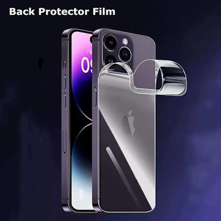 Hydrogelfilm för iPhone 16 Pro Max Baksida Skärmskyddsfilm för iPhone 13 Mini 12 13 Pro Max 14 Pro 15Pro Max Ej Glas