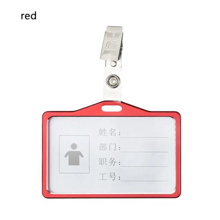 Unisex Arbetskortshållare med Snodd PU Bankkort Namn Kreditkortshållare Kort Buss ID-Hållare ID-bricka med Halsrem