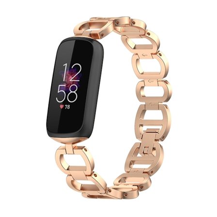 Roséguld Roséguld kompatibelt med Fitbit Luxe Special Edition Metallarmband