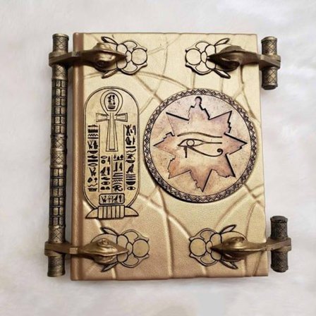 Mummy Book of the Dead Magic Book Resin Hantverksprydnader för heminredning