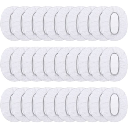 100 stk gjennomsiktige engangsørepropper Vanntett ørepropper for hårfarging, dusjing, bad,