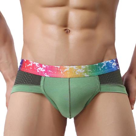 Andningsbara Underkläder För Män U Convex Pouch Low Waist Modal Mesh