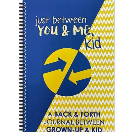 Kommunikationsdagbok för vuxna och barn - Livsregistreringsplaneringsanteckningsbok - Engelska färg: Gul och blå