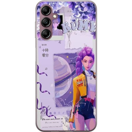 Kompatibelt Mobildeksel til Samsung Samsung Galaxy A14 5G Kpop Demon Hunters Rumi Lilla Planet Kosmisk Idol Stil Fantasy
