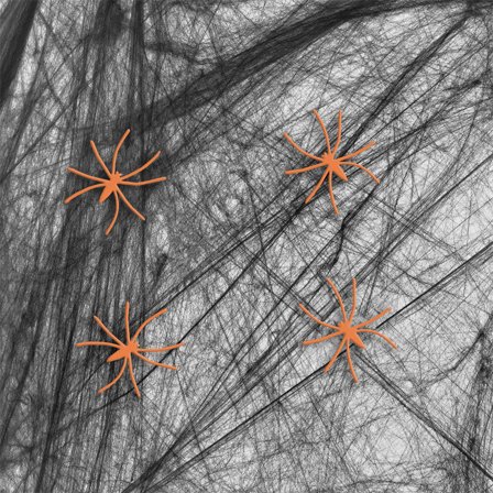 Halloween Spindelvæv Sort 200 g