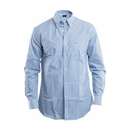 Paul & Shark Cotton Poplin Shirt Blå, Herre Skjorter
