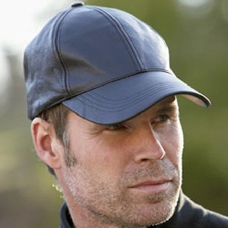 Svart Skinnkeps svart