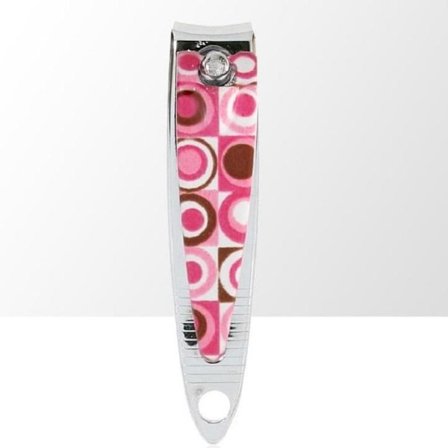 Negleklipper - Lille fleksibel med pink mønster
