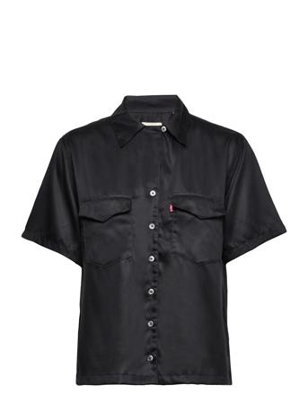 Ember Ss Bowling Shirt Caviar Kortermet Skjorte Svart LEVI ́S Women*Betinget Tilbud