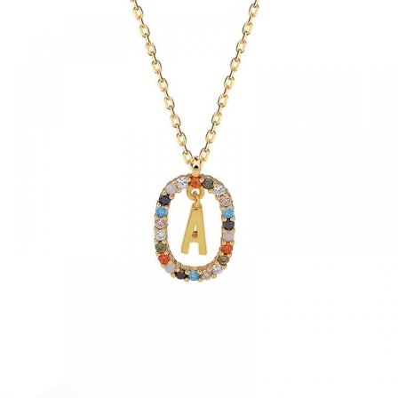 Guldbelagt alfabet halskæde til piger