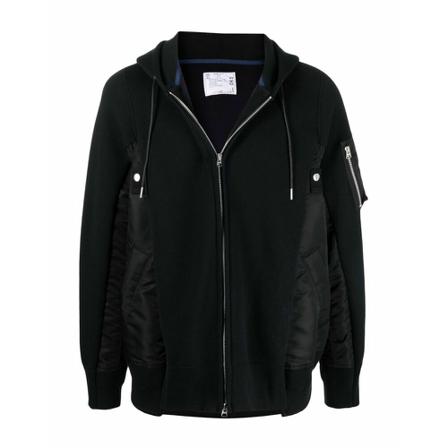 Sacai, Zip-throughs Zwart, Heren, Maat:L