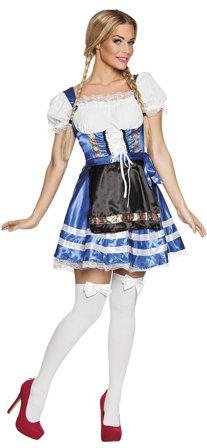 Tyrolerkjole Helena Blue Oktoberfest L