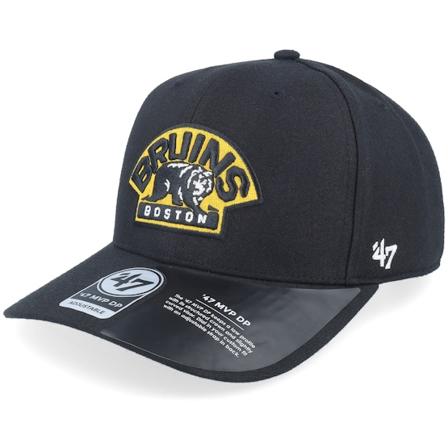 47 Brand - NHL Černá adjustable Kšiltovka - Boston Bruins Cold Zone Mvp DP Logo Black/Yellow Adjustable @ Hatstore