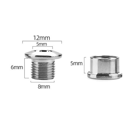 5 Styck Kedja Hjul Fix Disc Bolt Mutter Kedjering Road Cykel delar